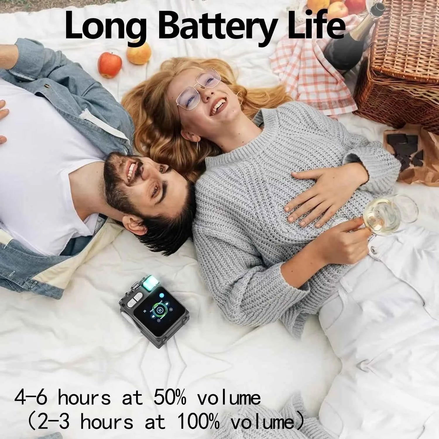 Factory New V8 Portable Mini BT Speaker LED Light Smart Touch Screen Rechargeable Battery Speaker for Outdoor Activity My Store