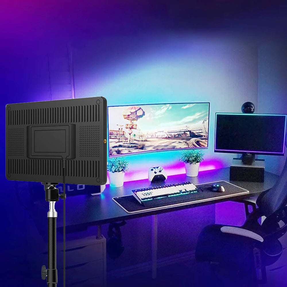 LED Video Light Panel for Content Creation - Adjustable Color Temp Tidesmit