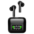 High Version 6 Hours Blue Tooth Mini Headphones J5 TWS 5.2 True Wireless Earbuds Earphone Sports Gaming Headset With LED Display Black Tidesmit