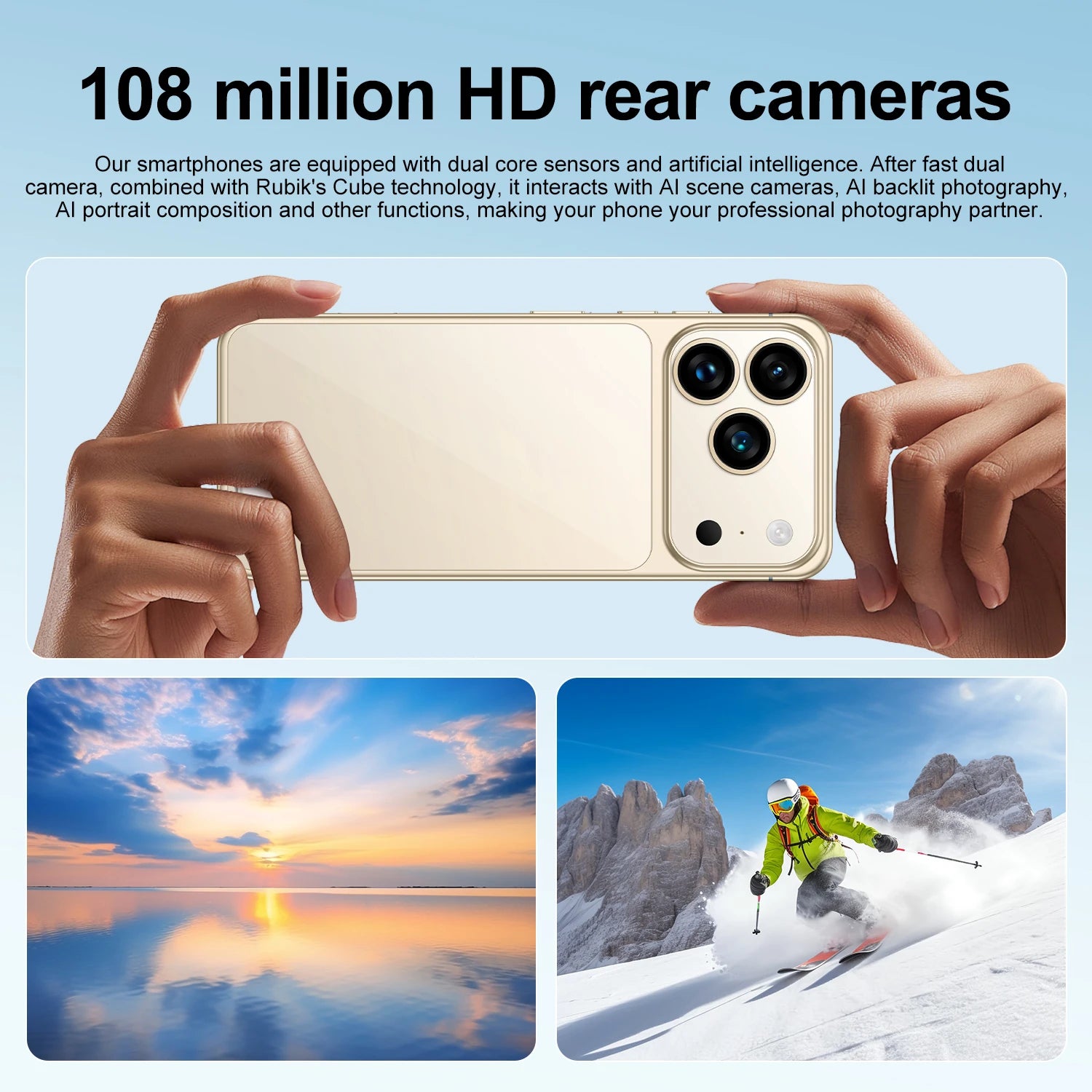 Tidesmit 5G Smartphone, 16GB RAM, 1TB Storage, 108MP Camera Tidesmit