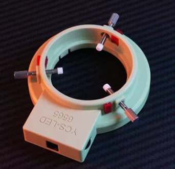 YCS Adjustable 144 LED Ring Light Illuminator Lamp Industry Stereo Microscope Lens Camera Magnifier 110V-240V Mobile Phones Tidesmit