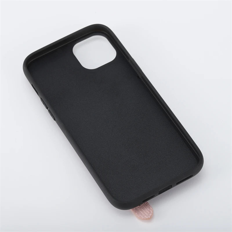 Custom Newest Luxury Brand Leather Mobile Phone Cases Cover With Credit Card Slots Holders Strap Crossbody for Iphone 14 Pro Max Tidesmit