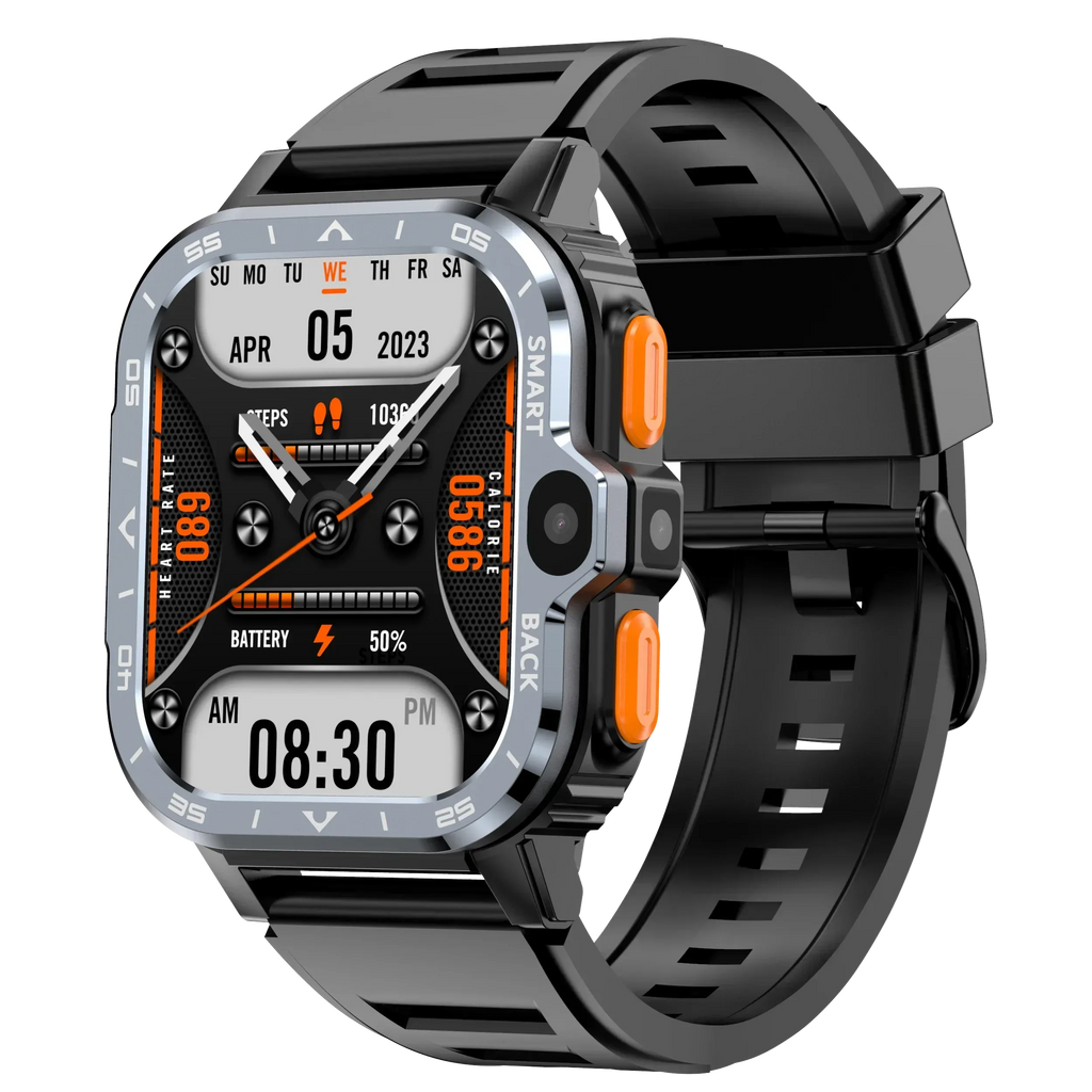 PGD 4G Android Smart Phone Watch RAM 2GB ROM 16GB SIM Card Dual Camera WiFi GPS Waterproof Smartwatch - Tidesmit