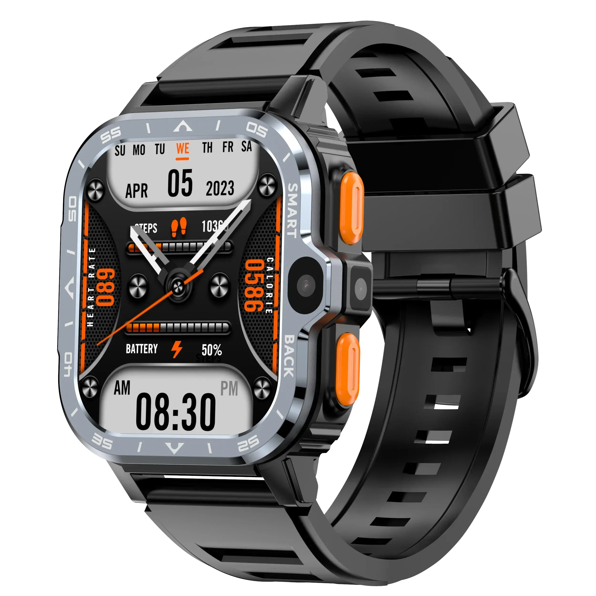 PGD 4G Android Smart Phone Watch RAM 2GB ROM 16GB SIM Card Dual Camera WiFi GPS Waterproof Smartwatch - Tidesmit