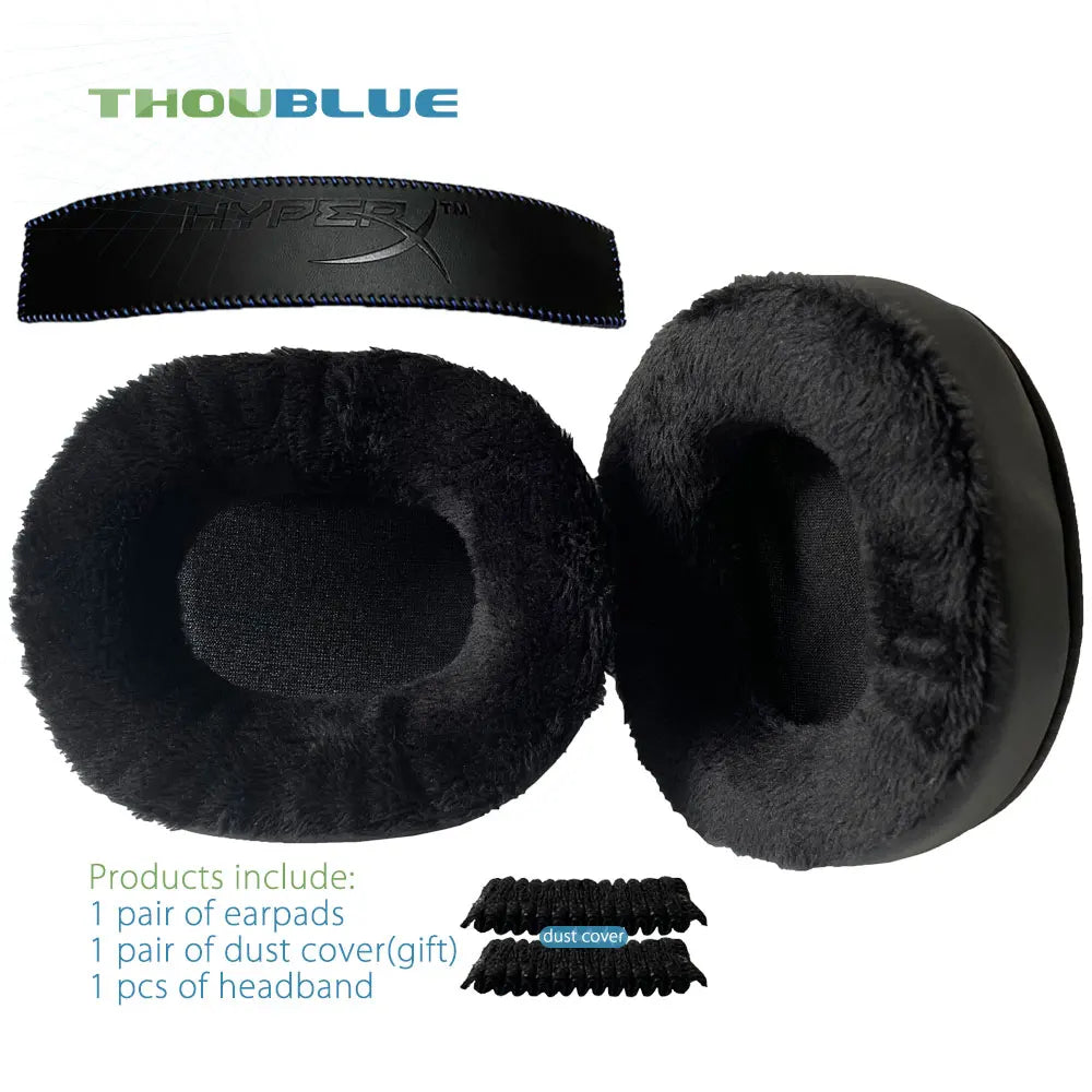 HyperX Cloud Replacement Ear Pads - Memory Foam Over-Ear Cushions 5 and band3 Tidesmit