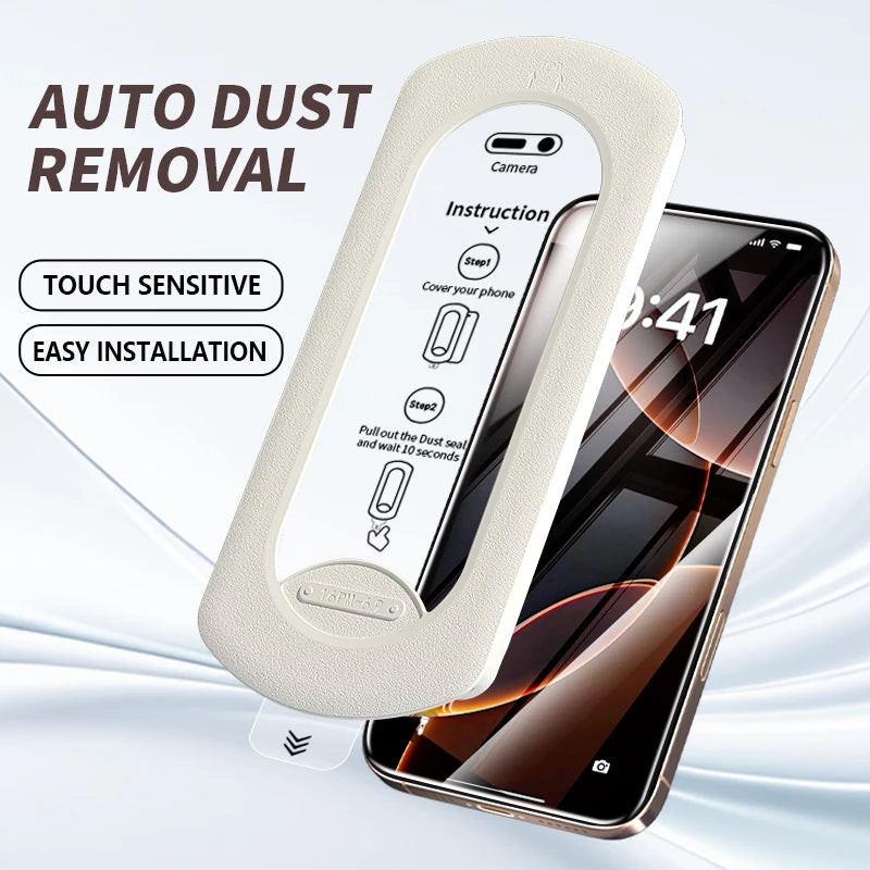 ultraGlass TOP 9H Glass for iPhone Screen Protector Tempered Glass (Longest Durable) for Full Coverage Easy Installation Tidesmit