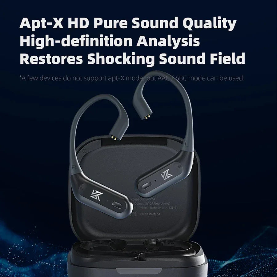 Bluetooth Wireless Adapter for KZ IEM C Pin Ear Hooks - Tidesmit Tidesmit
