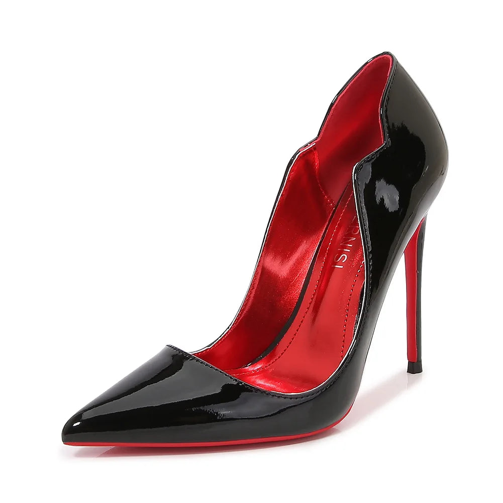 Custom 6cm 8cm 10cm 12cm Heel Height Designer Red Bottom Shoes 2025 Luxury Fashion High Heels Women Pumps