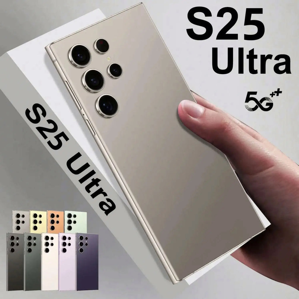 Unlocked Samsung Galaxy S20 S25 series smartphone display showing 5G connectivity and modern mobile phone design