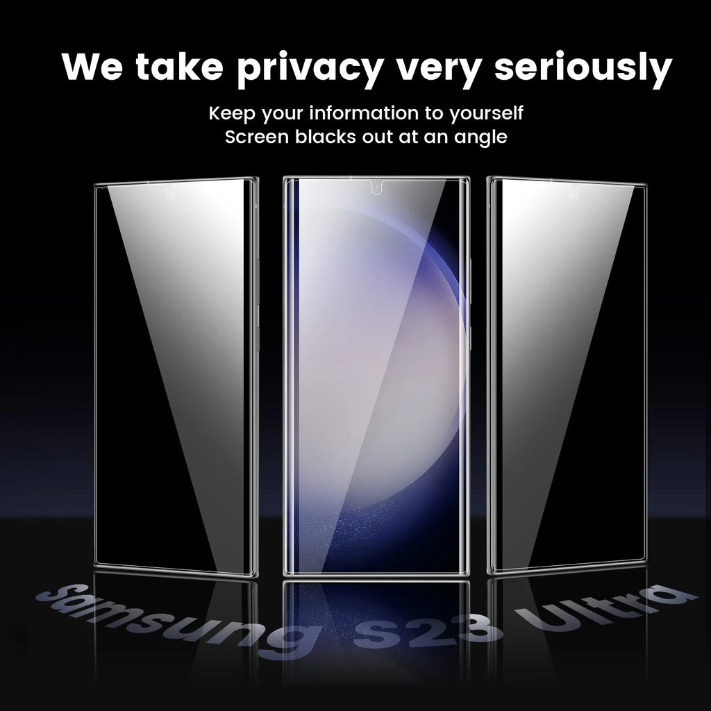 24u/S23/22/21+ Curved Surface HD Clear Ceramic Soft Film Screen Protector Pull-Free Cabin Anti-Fingerprint Anti-Scratch for Tidesmit