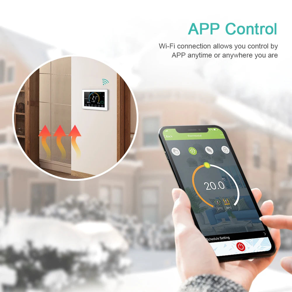 Tuya WiFi smart life Thermostat Electric Floor Heating Water/Gas Boiler Temperature Remote Controller for Google Home Alexa App