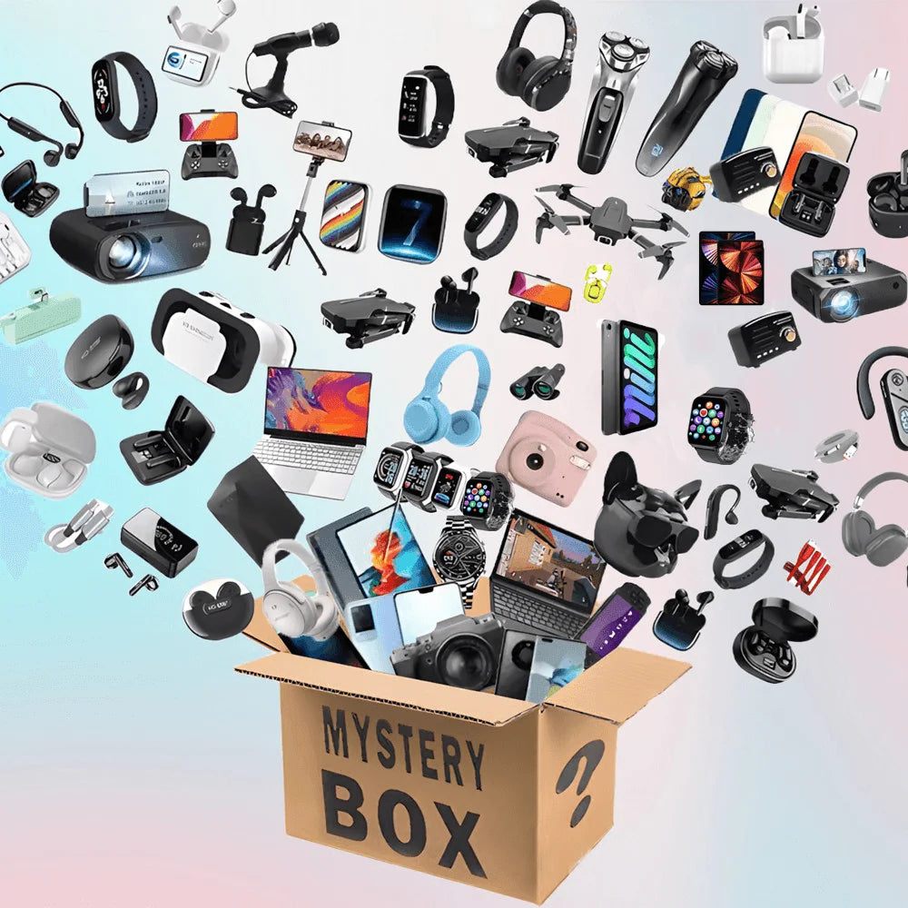 Mystery Box Electronic Gadgets & 5G Smartphone Bundle - Black Tidesmit
