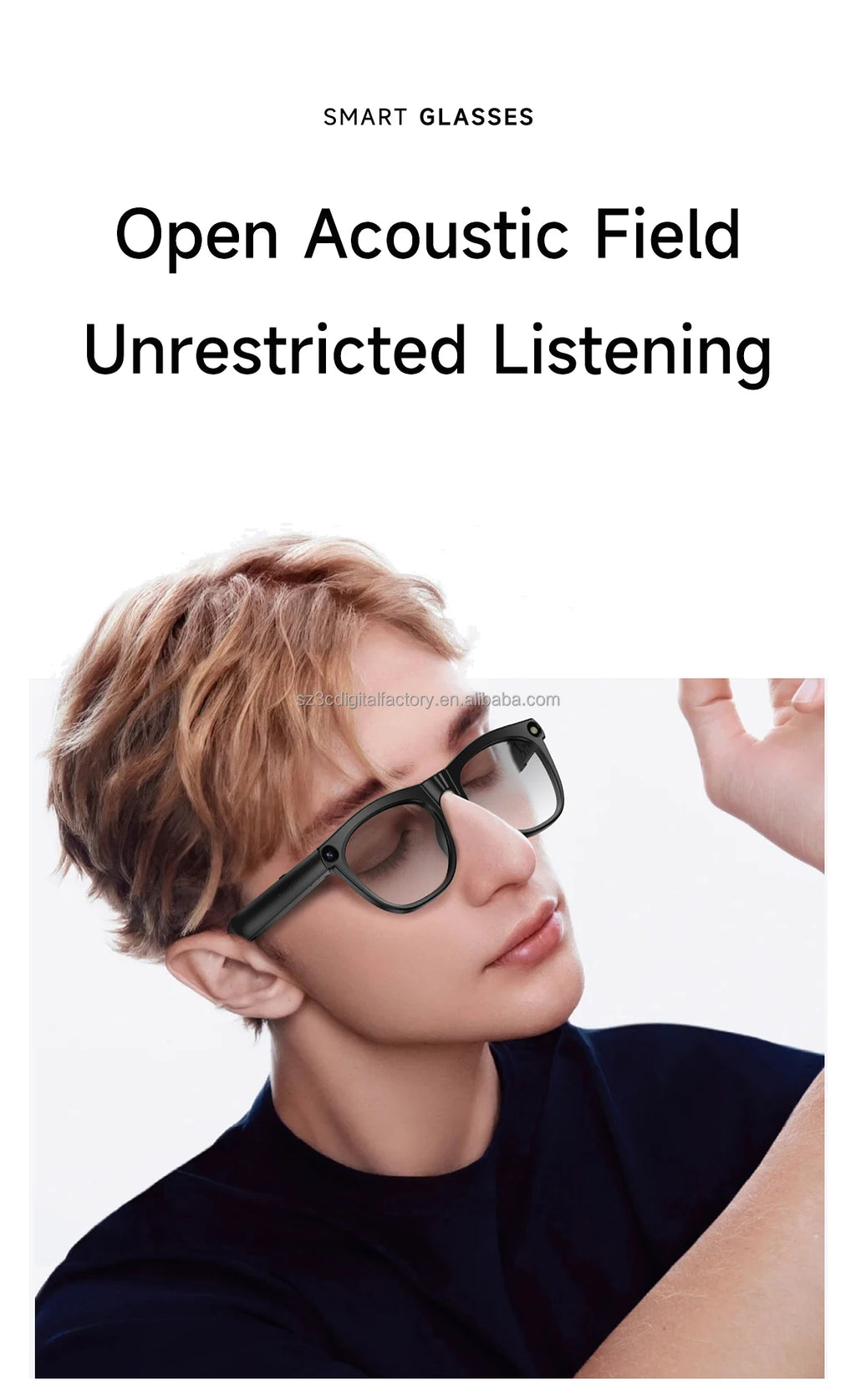 NextGen CY01 Smart Glasses AIPowered Translation 8.0MP Camera Multimedia Player AR Hardware Glasses Tidesmit