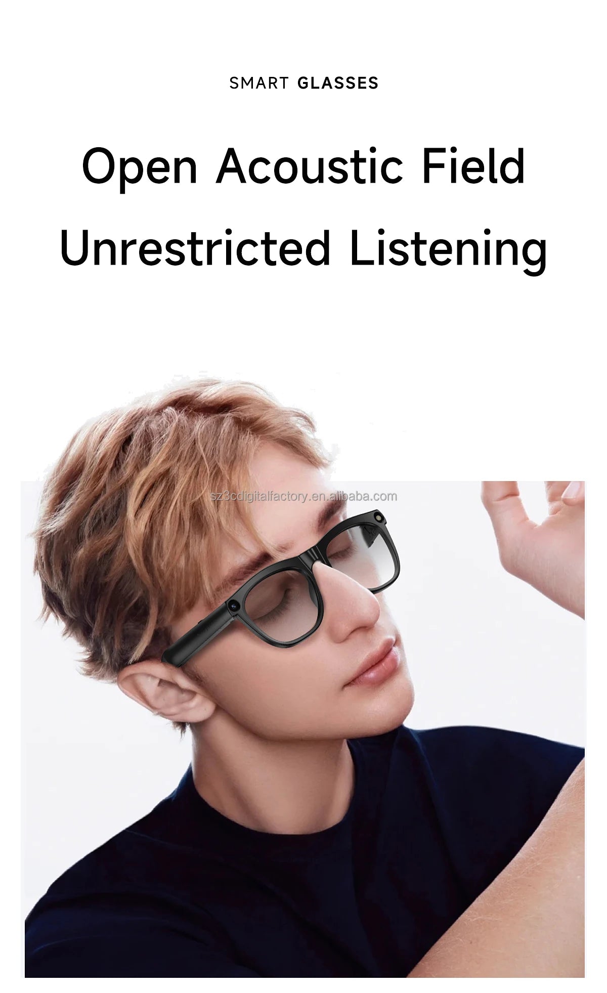 NextGen CY01 Smart Glasses AIPowered Translation 8.0MP Camera Multimedia Player AR Hardware Glasses Tidesmit