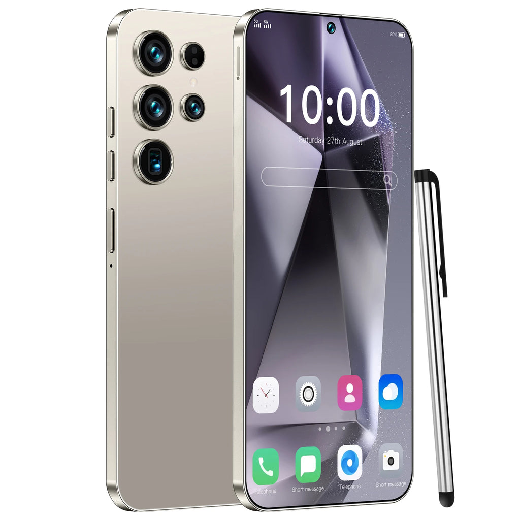 2025 New Original S26 Ultra Smartphones 22GB+2TB 5G Dual SIM Mobile Phone HD Face Unlock Android 14 5G Phone Gray 22GB Tidesmit