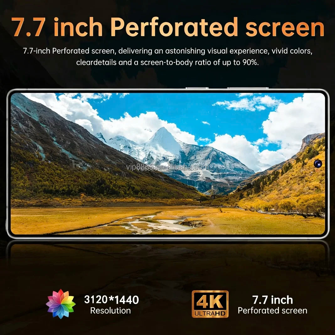 S26 Ultra smartphone with 7.7 inch display and S-Pen, 144Hz screen for gaming, 22GB RAM, 2TB storage, 5G unlocked