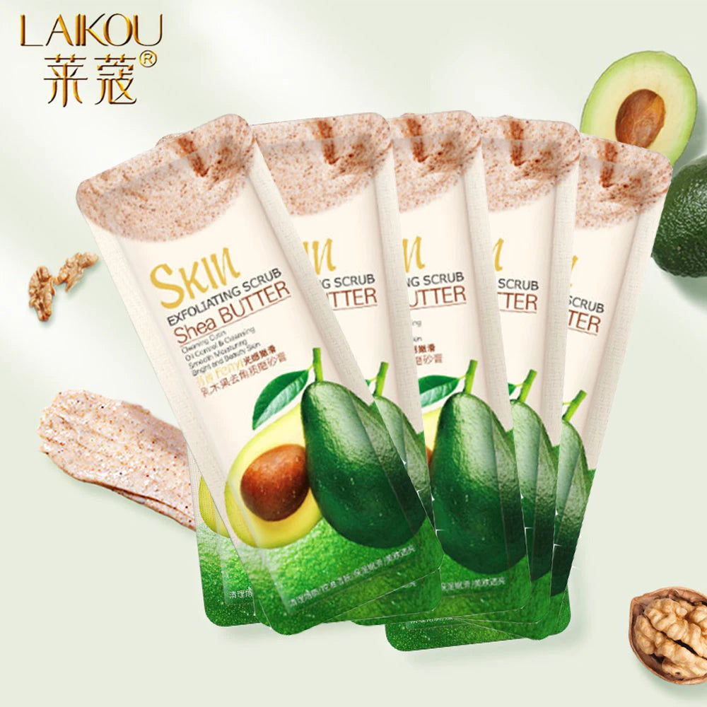 Shea Butter Exfoliating Face Scrub & 5-Piece Gel Skin Care Set Scrubs Treatments China Mainland Tidesmit