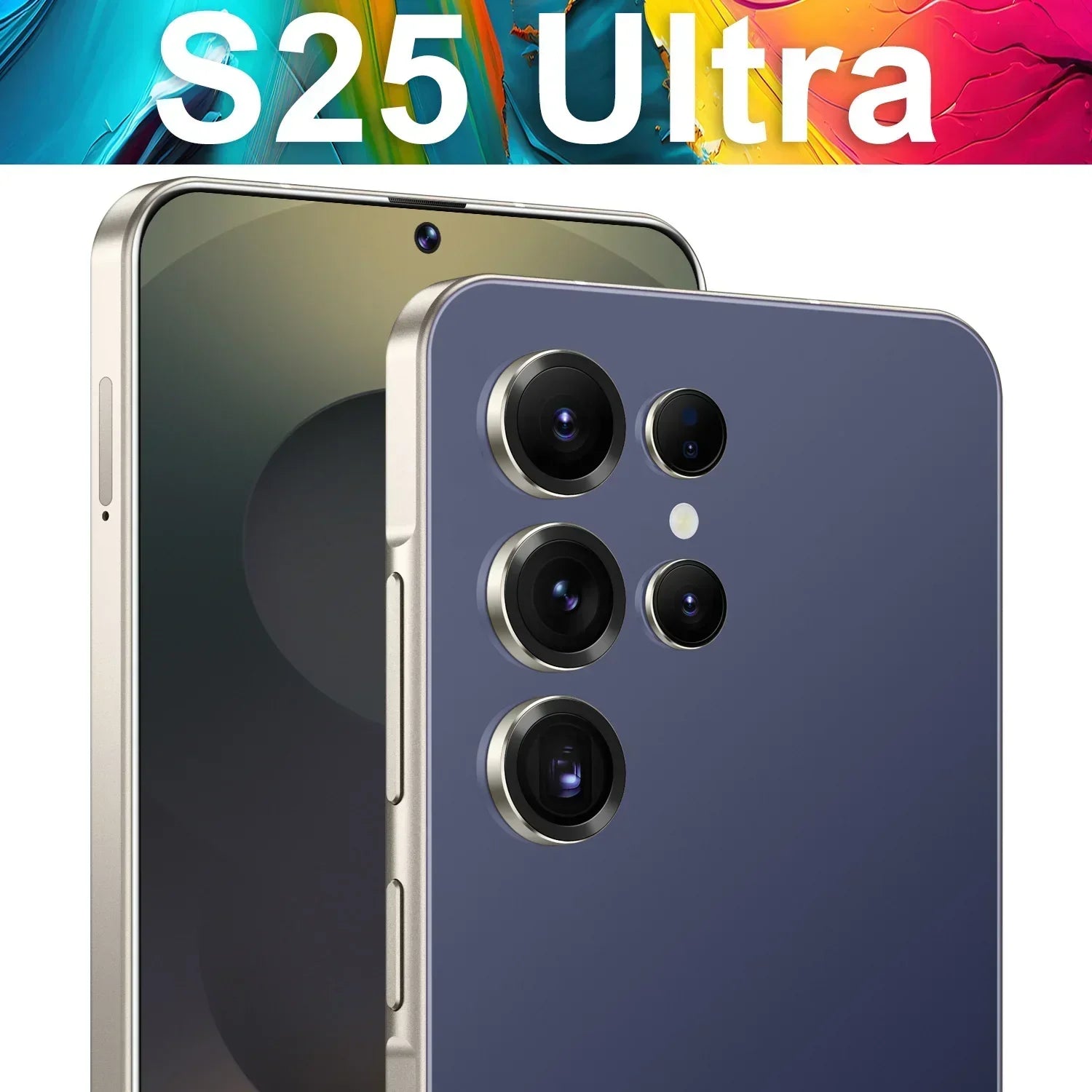 Smart Phone 2025 Cellphone S25 Ultra 7inch Unlocked Dual Card 5G Phones Android 14.0 Mobile Phones Tidesmit