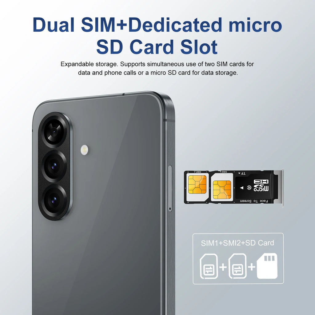 Tidesmit 5G Smartphone, 7.3 Inch AMOLED, 16GB RAM, 1TB Storage Tidesmit