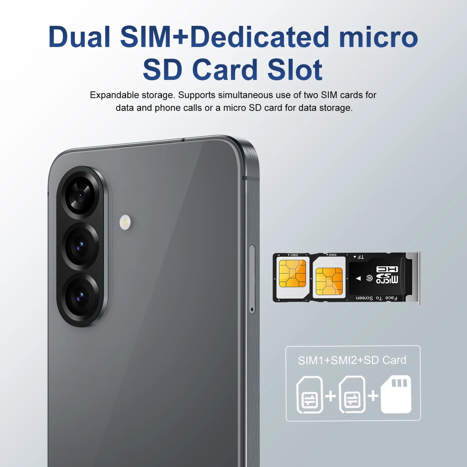 Tidesmit 5G Smartphone, 7.3 Inch OLED, 16GB RAM, 1TB Unlocked Tidesmit