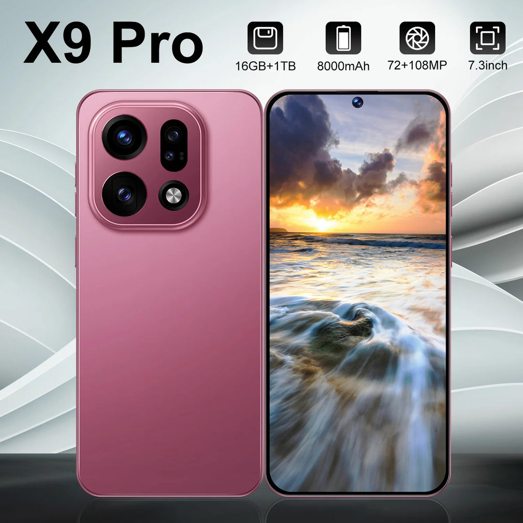 Close-up of Tidesmit X9 Pro 5G smartphone showing metallic frame, power button, and charging port details.