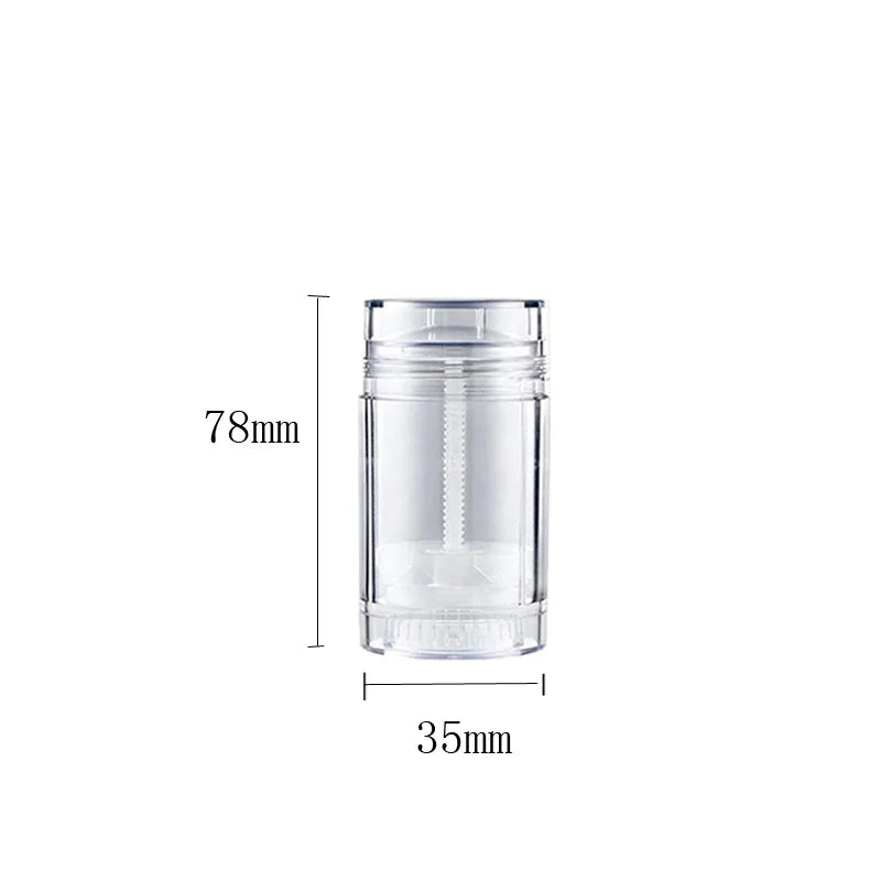 Tidesmit 5pcs 30ml clear twist-up deodorant containers for homemade refillable stick balms and travel samples.