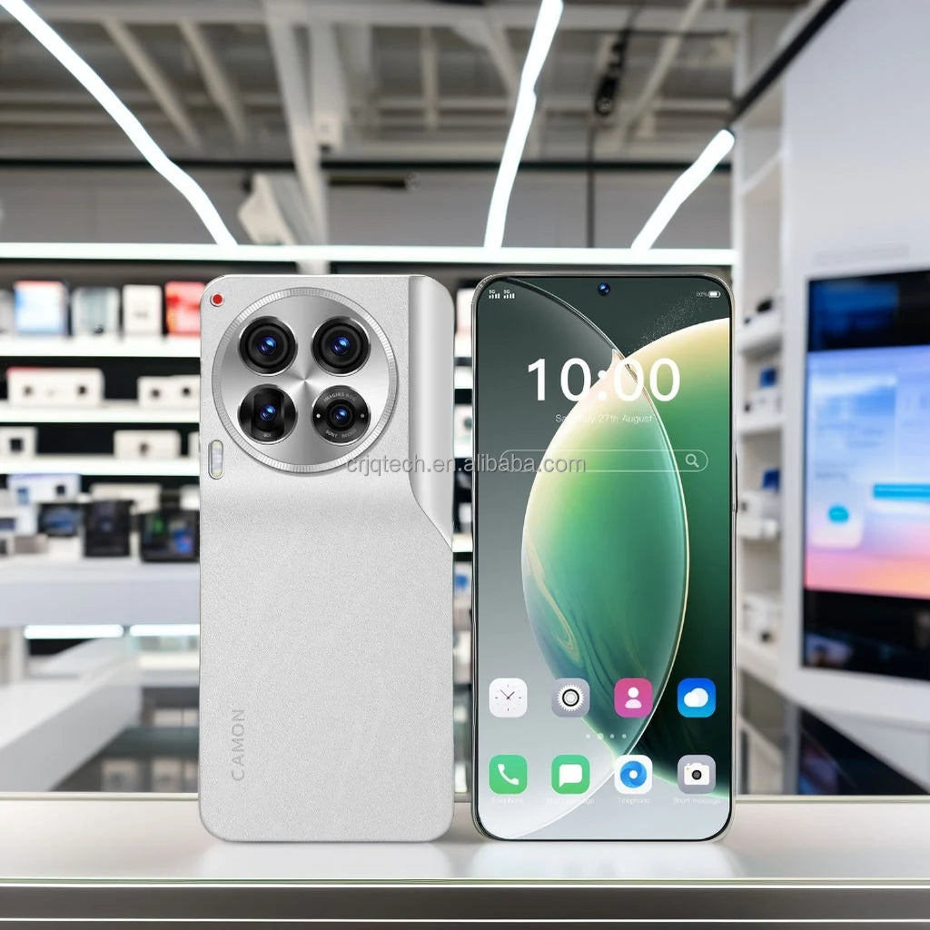 TECHNO NEW Original Camon 30 Pro Folding Mobile Phone James Business Dual-screen 108MP 5G Smartphone 865 Red Cowhide 12+512g Tidesmit