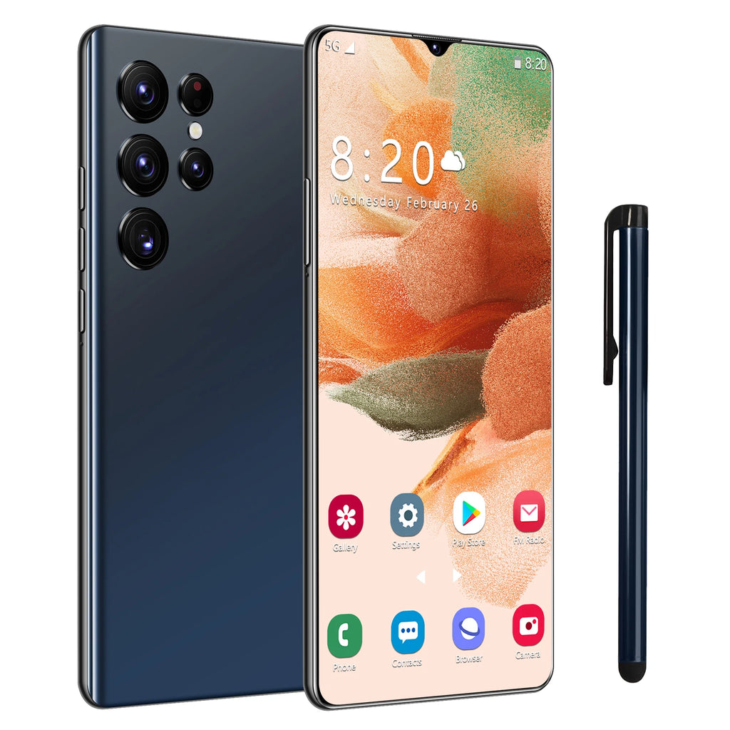 Smart Phone Low Price S23 3+32GB Phones Mobile Android Smartphone 3g 4g 5g Smartphone Smart Phones Black 3 G Tidesmit