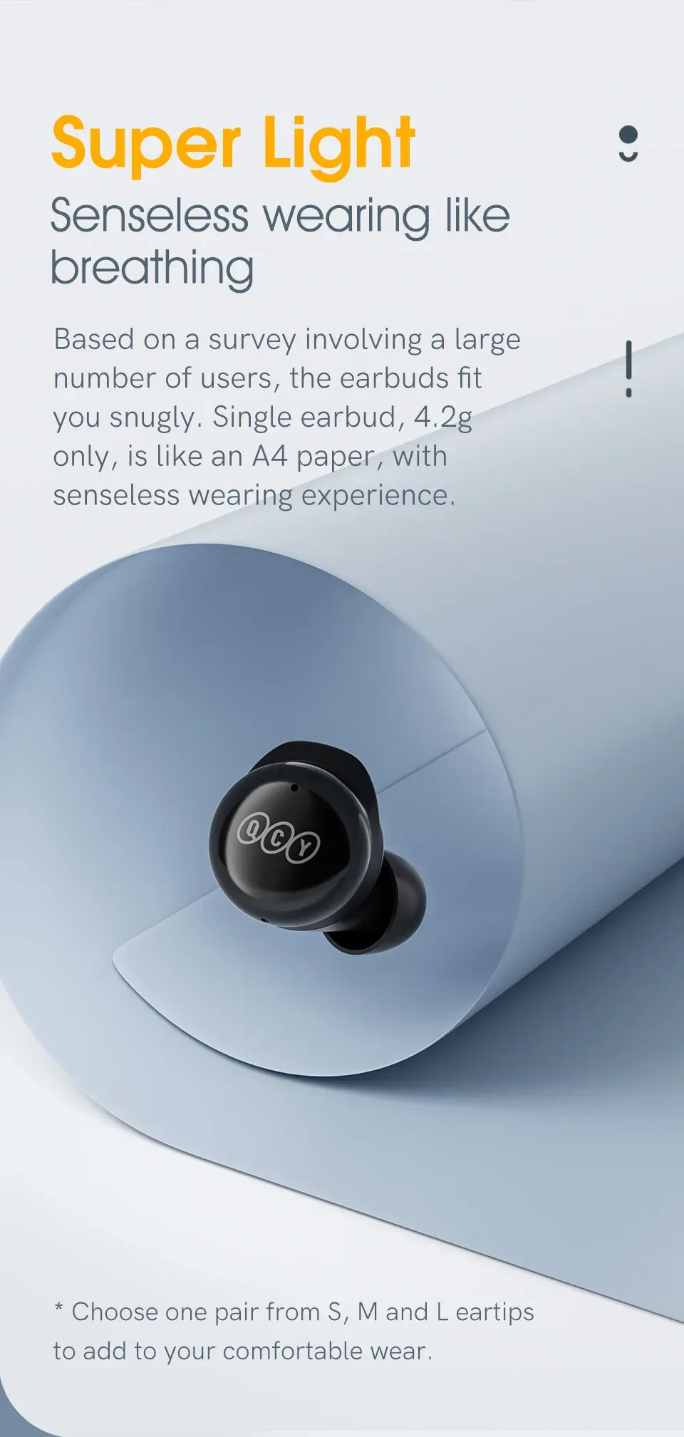 Tidesmit Wireless Earbuds Bluetooth 5.3 TWS Headphones 26H Playtime Tidesmit