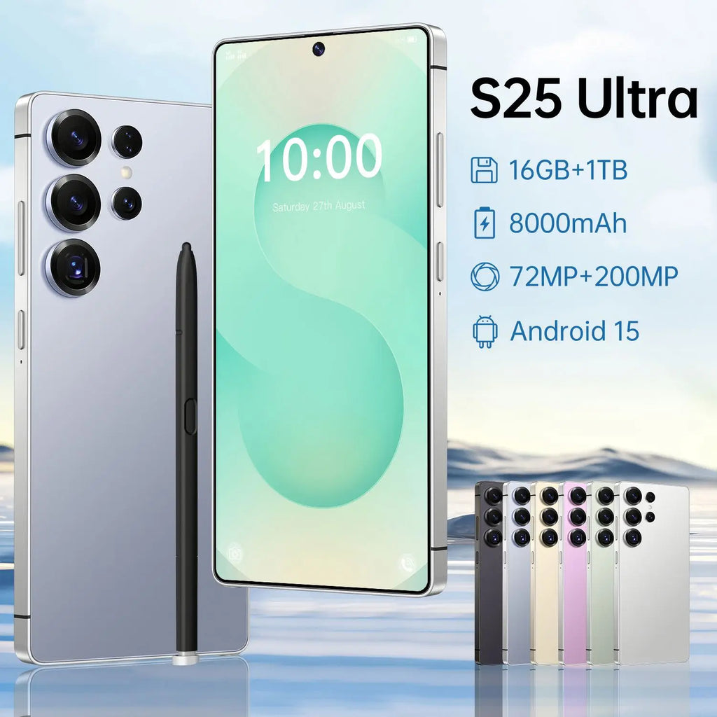 S25 Ultra 5G Smartphone 16GB RAM 1TB ROM - Reliable High-Capacity Performance Tidesmit