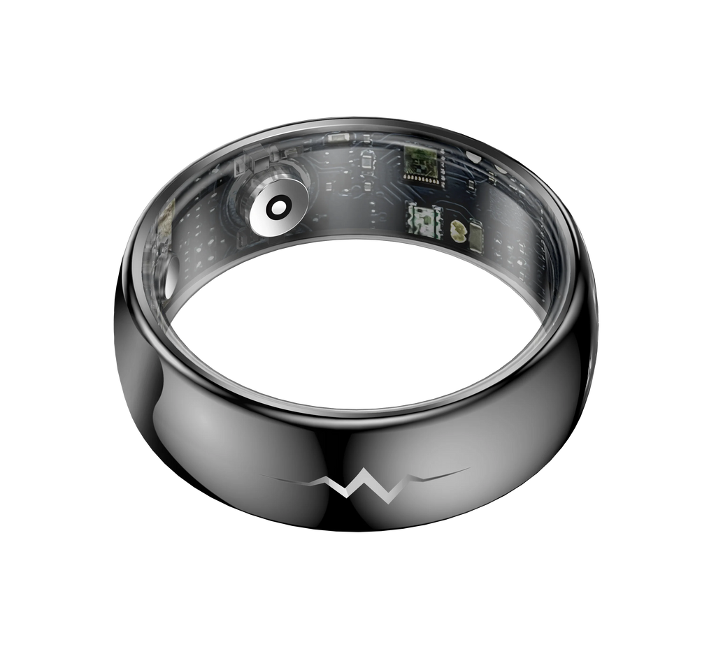 Q520 ECG Smart Ring AI Heart Analysis Non-Invasive Glucose Monitor SpO2 Fitness Tracker Best Selling Smart Ring for Adults Tidesmit