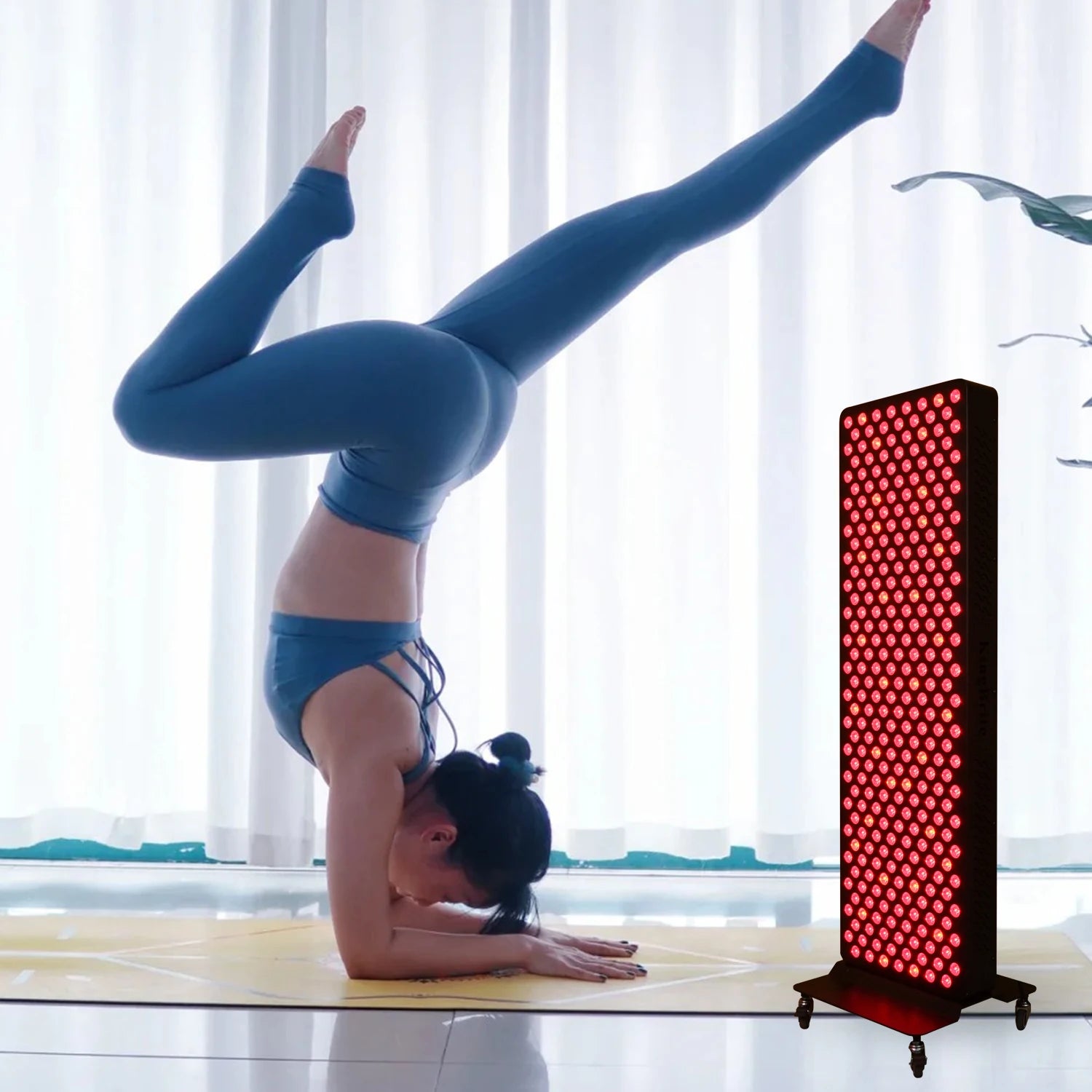 LED Red Light Therapy Panel with Stand Near Infrared Therapy Lamp Devices for Body Pain Relief and Skin Care
