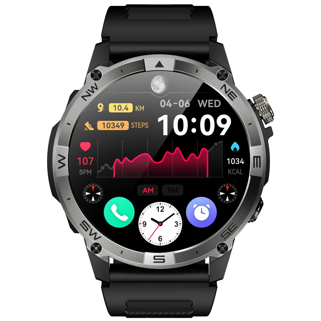 VALDUS 1.43 Inch AMOLED Round Screen Waterproof IP68 Bluetooth Call Smartwatch NFC GPS Heart Rate Monitor VG40 PRO Smart Watch - Tidesmit