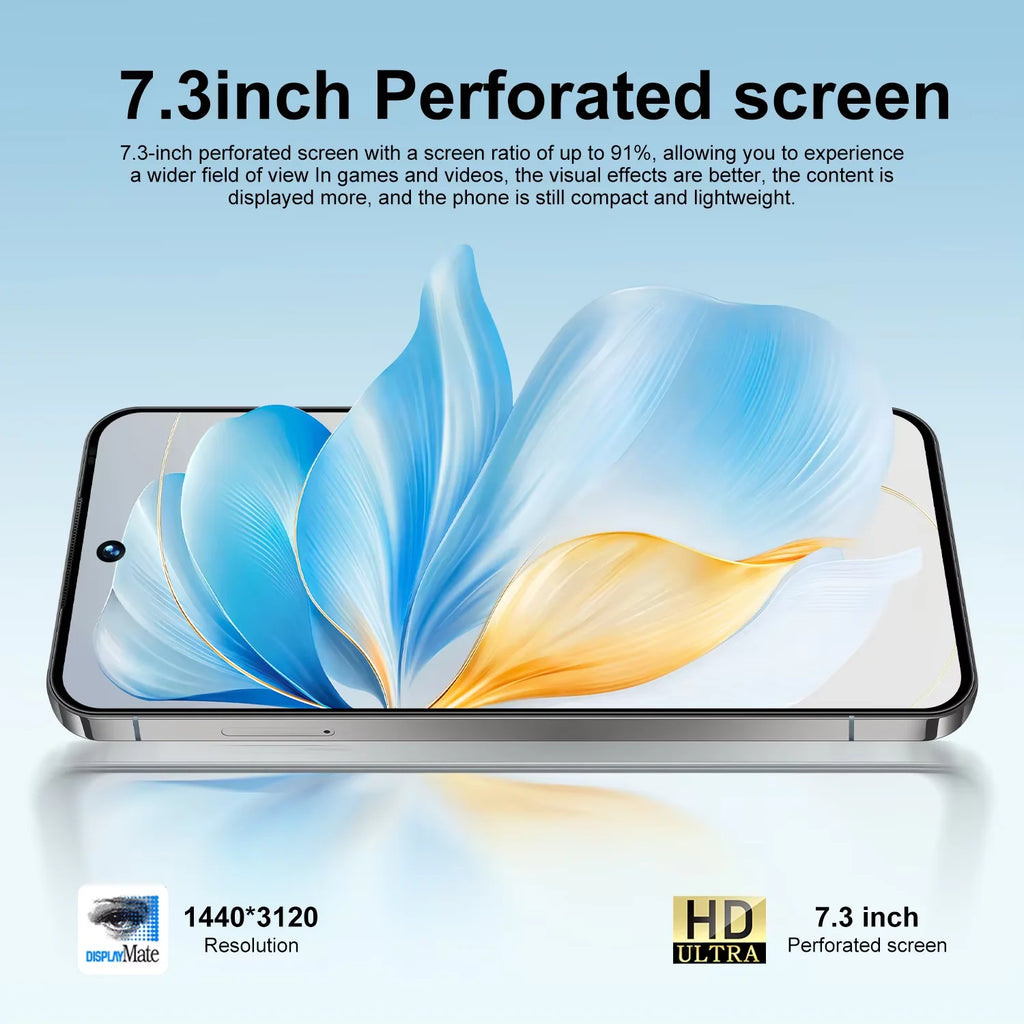 Tidesmit 5G Smartphone 16GB RAM 1TB Storage 6.9 Inch AMOLED Display Tidesmit