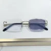New Unisex Luxury Fashion Designer Polygonal Frameless Sunglasses Comfortable Light UV400 Gradient Lenses High-quality