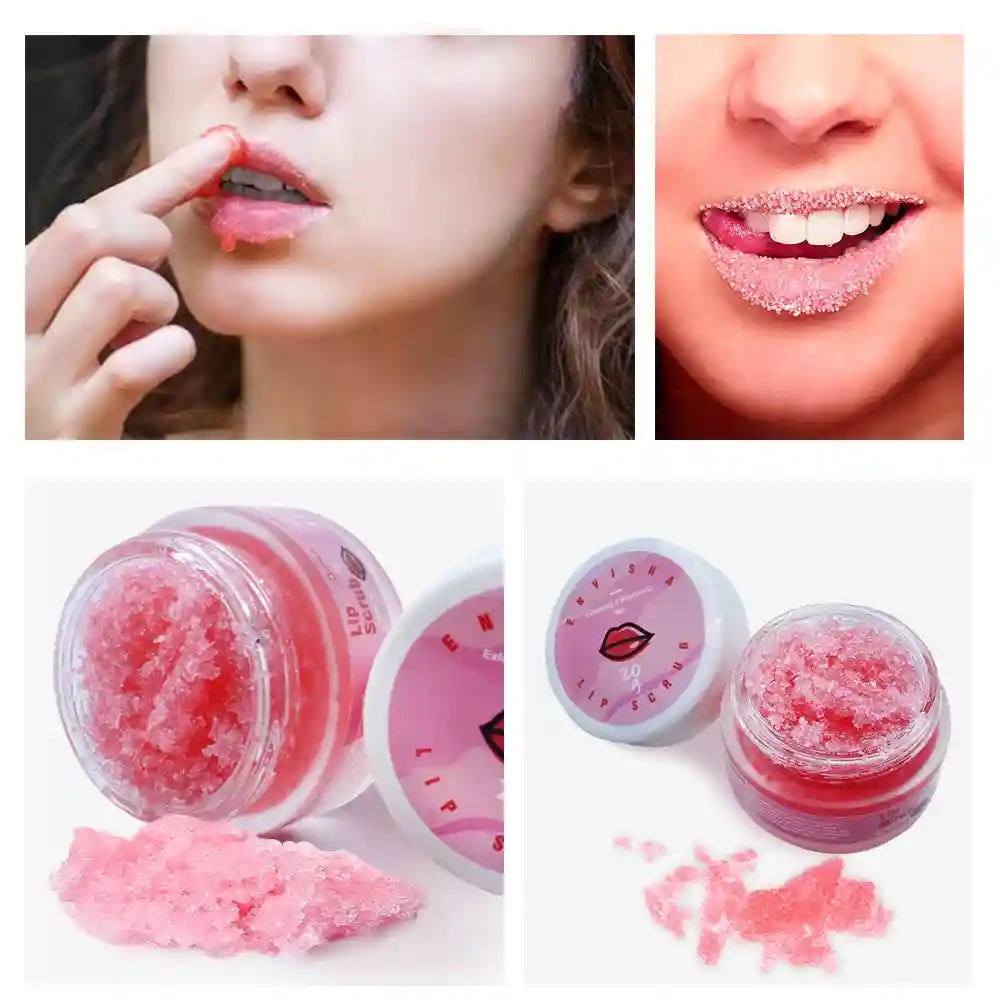 Sugar Lip Scrub Exfoliator for Smooth Lips - Organic Mint by Tidesmit Lip Care Tidesmit