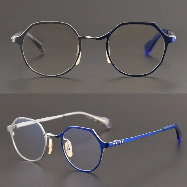 Luxury Quality Private Label Solid Pattern Titanium Full-Rim Lightweight Optical Frames Fashion Eyewear Wholesale