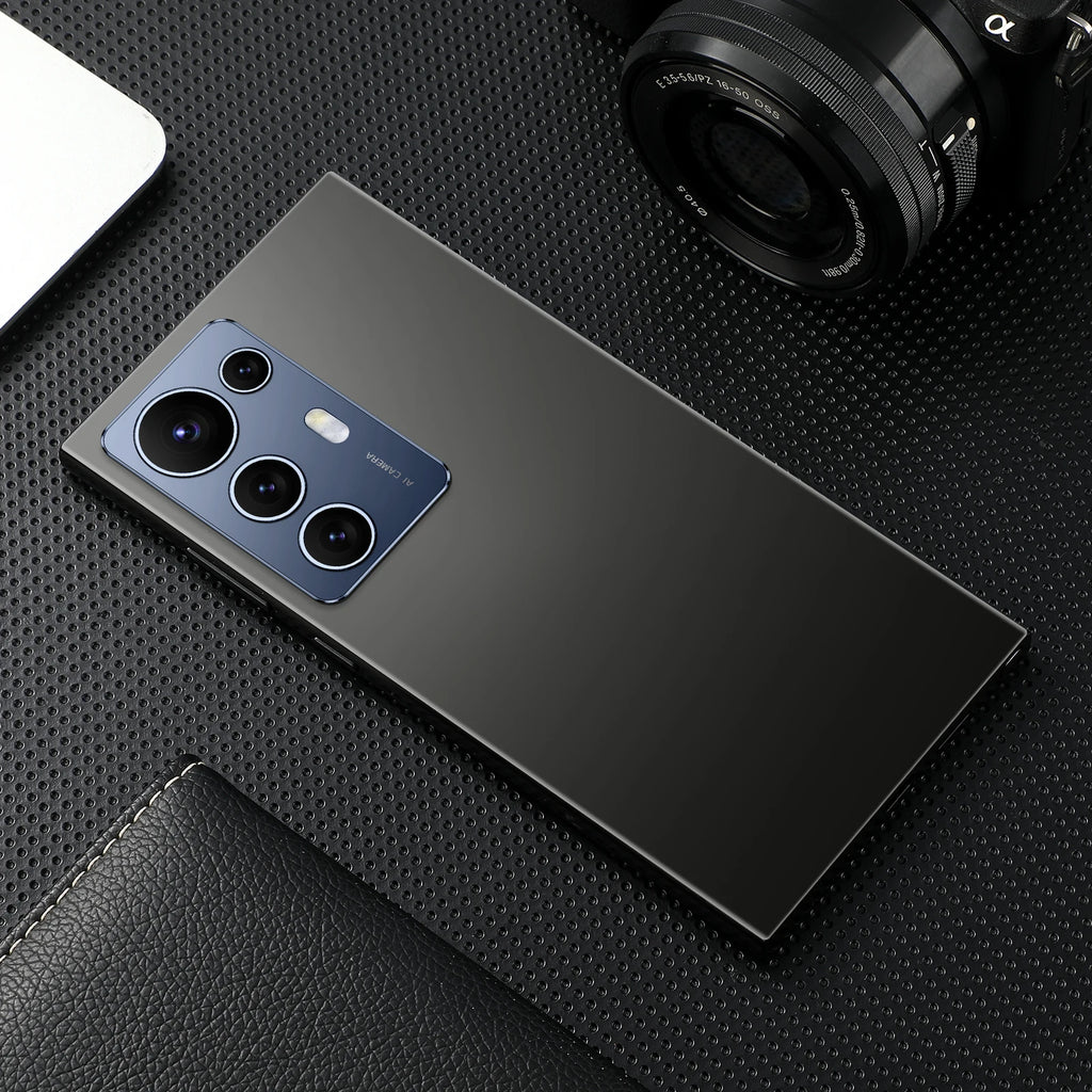 8+256GB Smartphone Android Cell Phone Mobile Phones Original Cellphone 7.3 Inch 4G 5G GSM WiFi Touch Screen Smart Phone Black 8g 256 GB Tidesmit