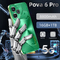 POVA 6 Pro 5G Smartphone, 16GB RAM, 1TB Storage, AMOLED Display Green 16g 1TB Tidesmit