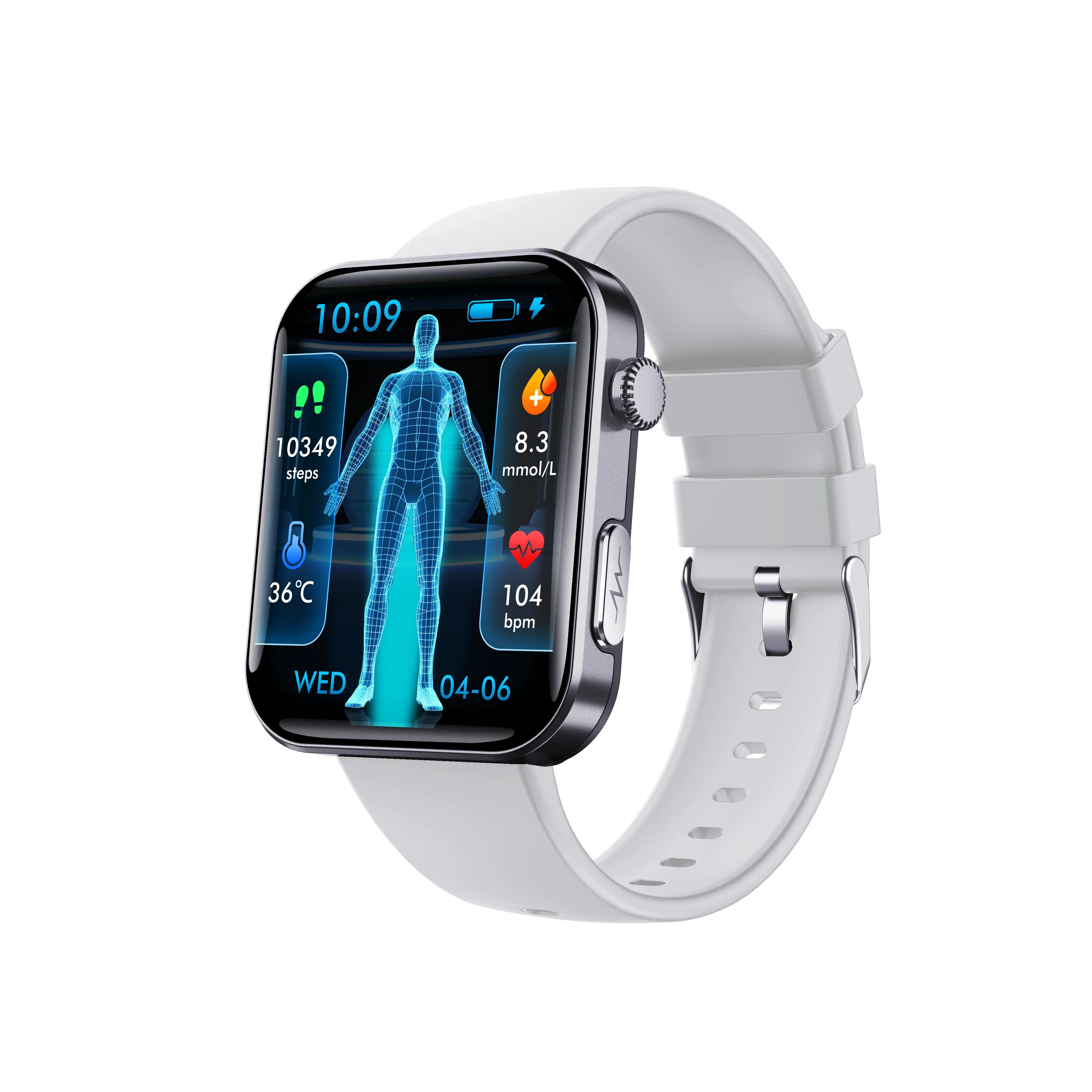 2025 New Smartwatch Health Monitoring Blood Pressure Blood Lipid Uric Acid ECG Reloj Hot Sale Smart Watch 2025 - Tidesmit