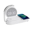 2025 Trending Multifunction 3 in 1 Type-C Alarm Clock Phone Charging Wireless Charger with Adjustable Night Light Universal White Tidesmit