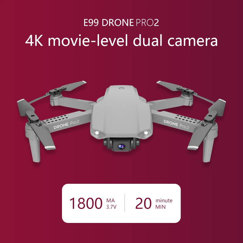 E99 15mins Drones with 4k Camera Rc Drones 4k HD Real-time Transmission FPV Beginner Drones Tidesmit