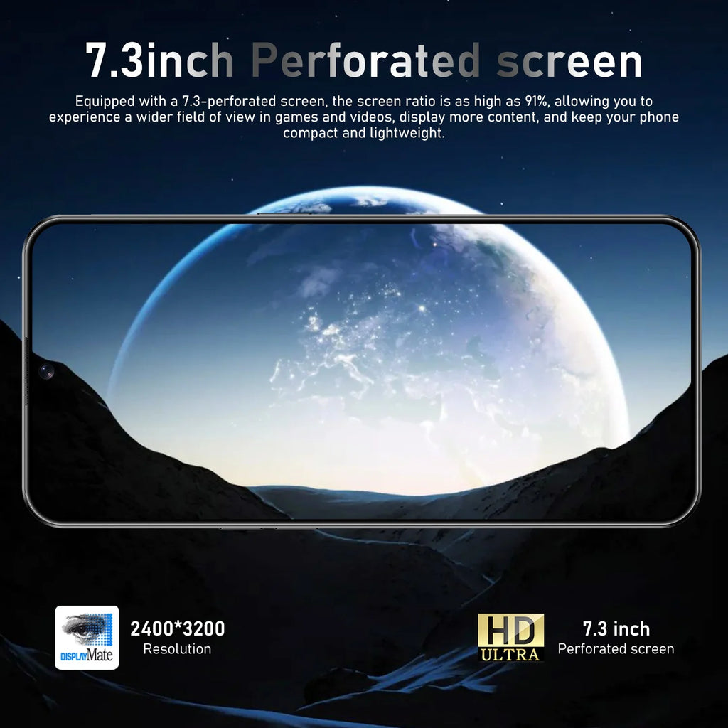 Tidesmit Note 50 Pro 5G smartphone with 50MP AI camera and LED display featuring modern design and MTK processor