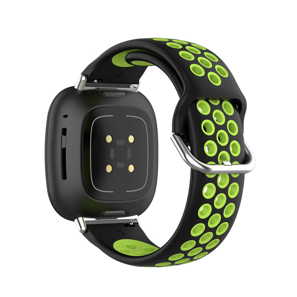 Colorful soft silicone sport wristband for Fitbit Versa 3 and 4 Sense smartwatches