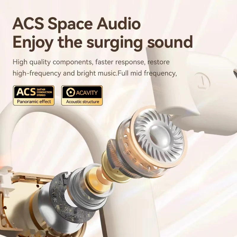 2024 New Arrival M62 OWS BT5.3 Hot Selling Low Latency Wireless Waterproof Bt Earphone With Power Display Gaming Earbuds Tidesmit