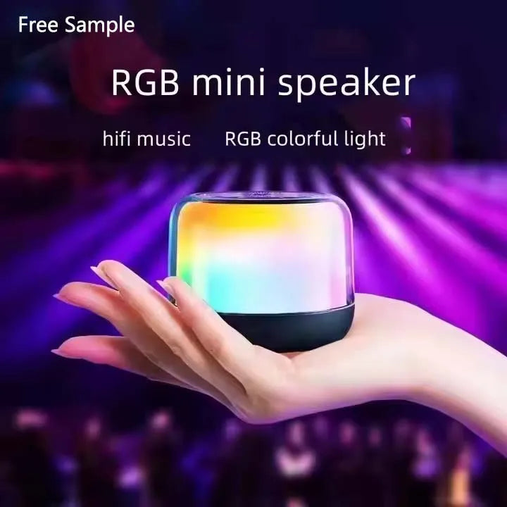 RGB Mini Speaker S300 Wireless BT Speaker with Mini Compact Lightweight Music can be Colorful My Store