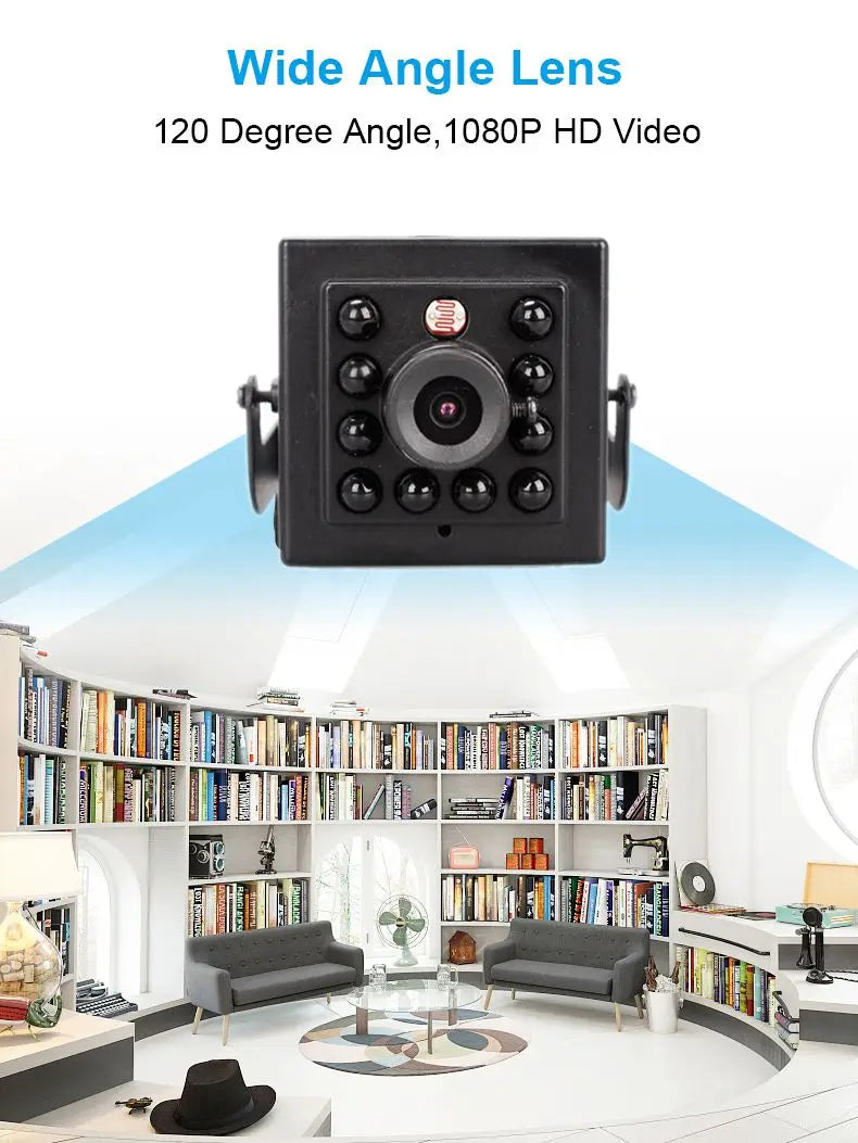 4K Ultra HD 8MP IP Camera Indoor H.265 Onvif Mini Small CCTV Night Vision IR 940nm POE Security Camera Inside Birdcage Machine
