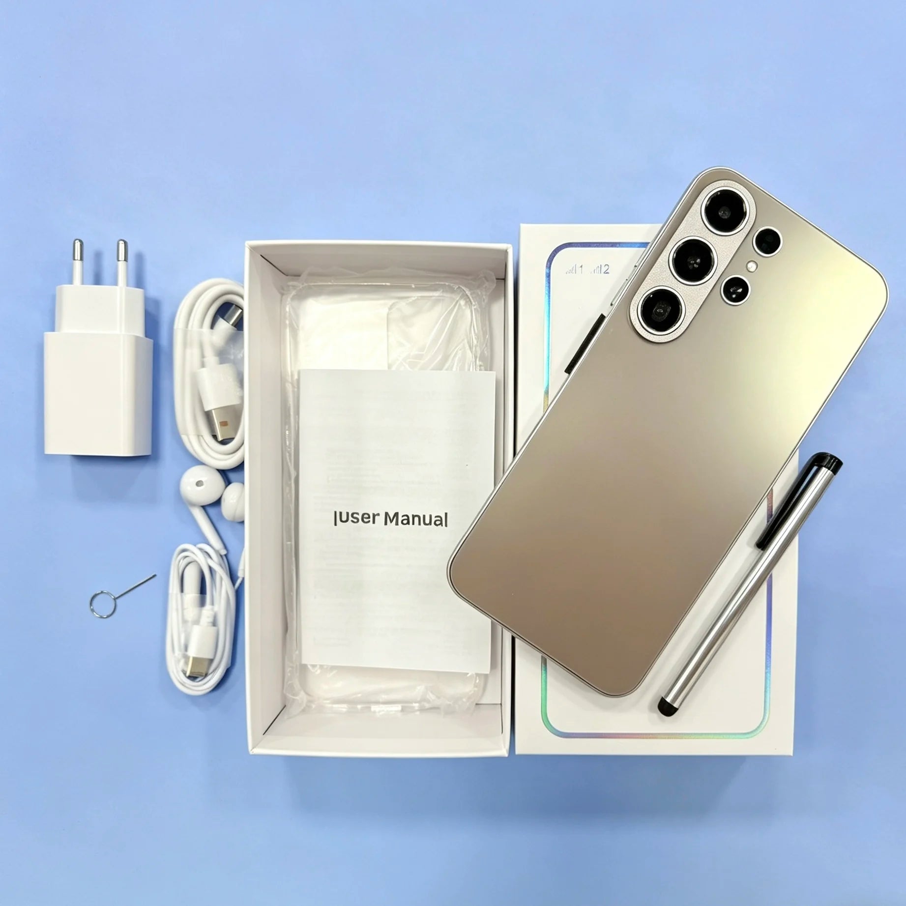 S26 Ultra smartphone featuring 7.3 inch display 22GB RAM 2TB storage and 8000mAh battery in gallery view angle 8