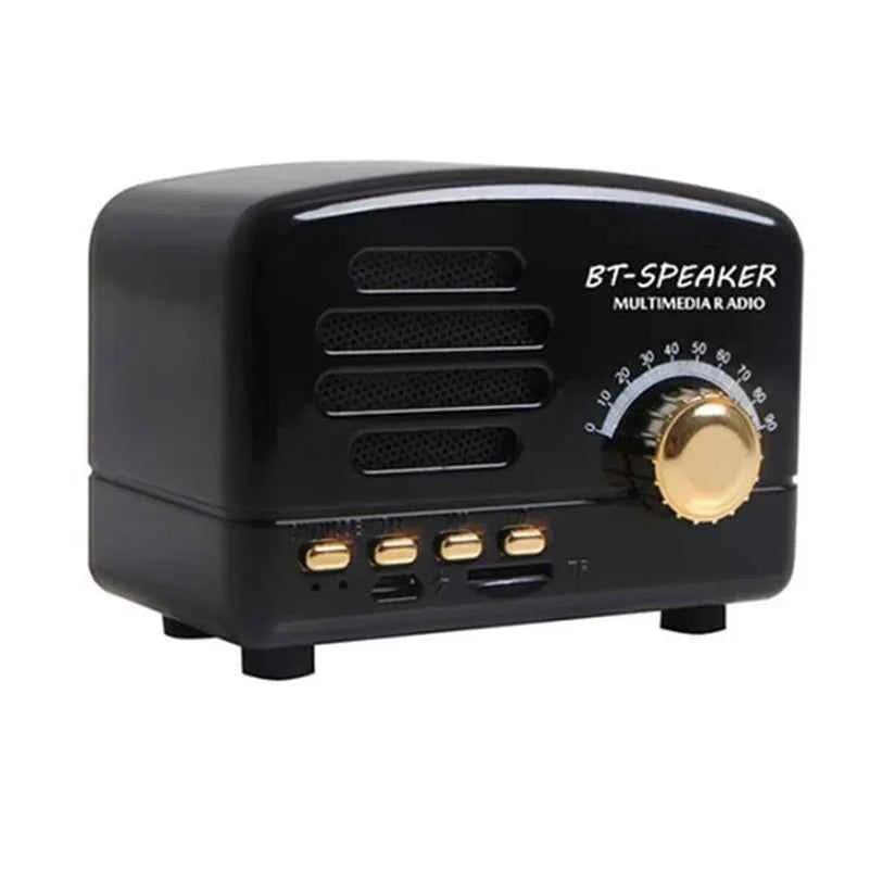 Hot Selling Portable New Retro Walnut Wooden Multimedia Mini Subwoofer Wireless Blue-tooth Music Speaker My Store