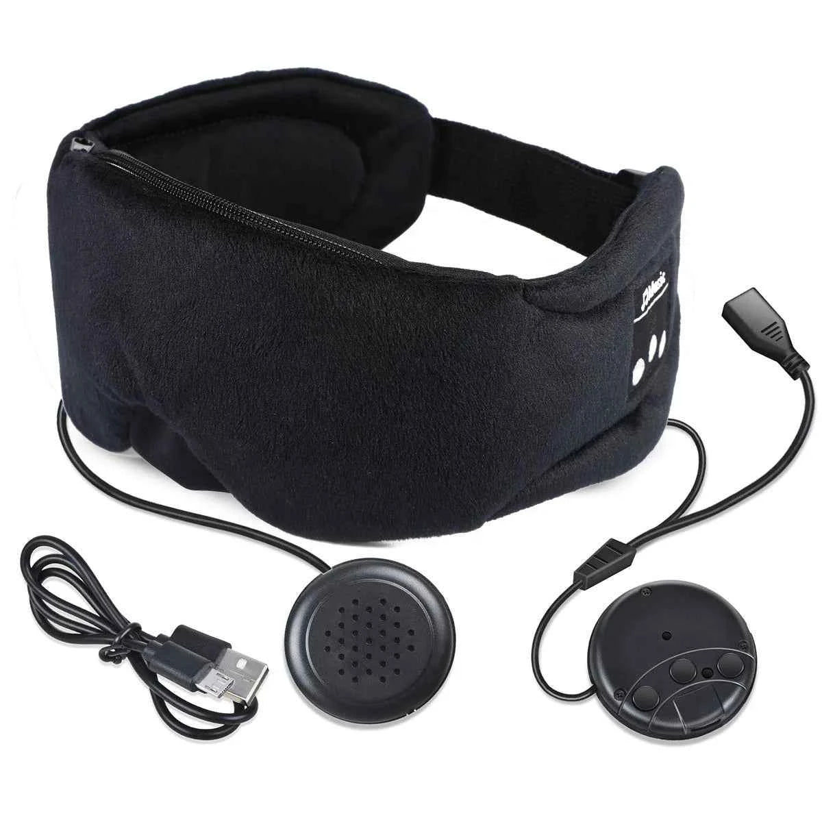 Bluetooth Sleep Headphones with Built-in Speakers and Mic, Bluetooth Eye Mask with Headphones for Sleep Travel Meditation My Store